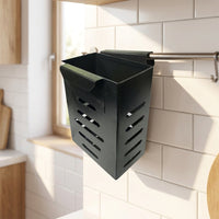 Wholesale Stainless Steel Wall-Mounted Chopstick Holder with Drain, Spoon Utensil Caddy, Kitchen Storage Rack