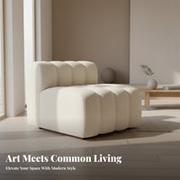 Unstructured Sectional Sofa Wabi-Sabi Aesthetic Configurable Couch Double-Sided Minimalist for Interior Designers