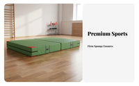Foldable High Jump Mat Thickened Cushioning Folding Gymnastics Mat Versatile Rock Climbing Crash Pad for Gymnasts, Dancers, Dance Studio, Home Gym