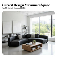 Curved Sectional Sofa Set Luxury Design 3-Piece Curved Reception Set configurable configuration business-grade Furniture for Homeowners, Families, Lobby, Office