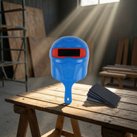 Comfortable Hand-Held Metal-Joining Guard Lightweight Metal-Joining Guard with Glass Lens Compact Anti for Welders, Garage