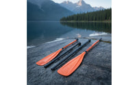 Carbon-Fiber Paddle with Fiberglass Blade Lightweight Adjustable Paddle Quick Lock Long-Lasting for Beginners, Travelers, SUP, Kayak