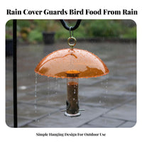Hanging birds Feeder Dome Weatherproof birds Feeder rain cover Multipurpose Hanging Canopy Cover for Garden, Yard, Patio