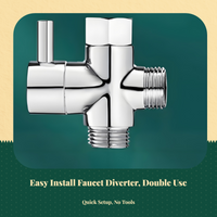 Brass faucet splitter, universal fit