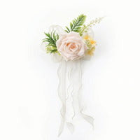 Wedding Car Flower Decorations Artificial Rearview Mirror Flowers Layered