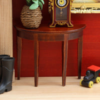 1:12娃娃屋dollhouse迷你家具玩偶模型微缩场景摆件半边台小桌子