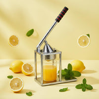 Manual Citrus Juicer Easy to Clean Stainless Steel Juice Press Long-Lasting
