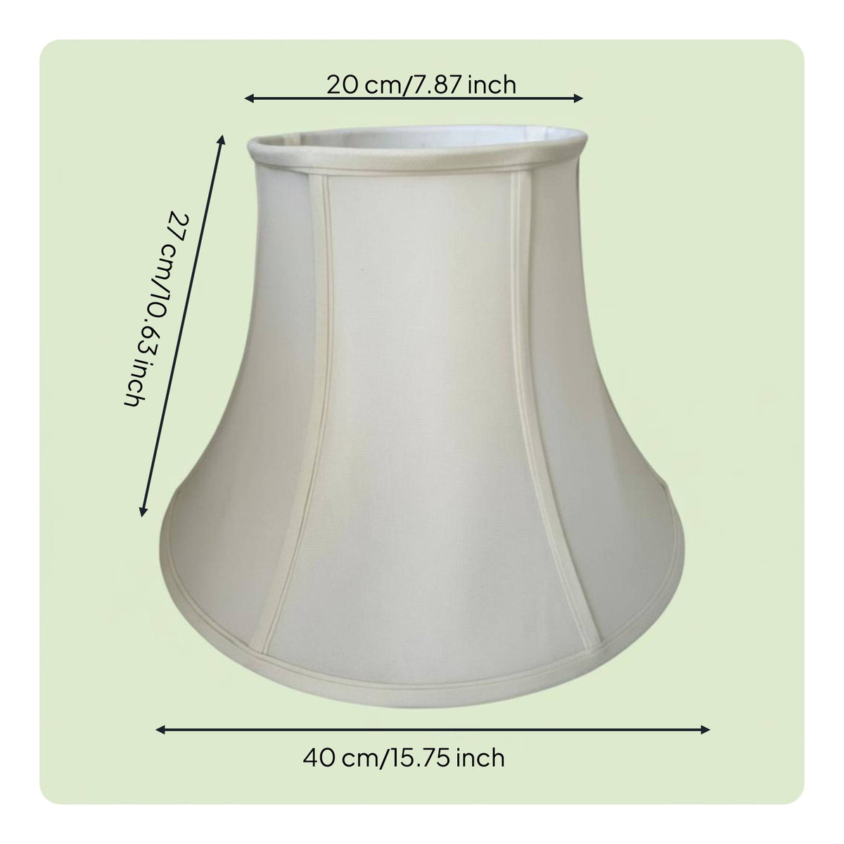 Textile Lampshade Classic Shape Top Fit Lamp Shade Neutral Color for Bedroom