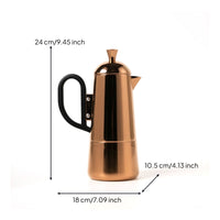Coffee Kettle with Loop Handle Polished Tabletop Pot Easy to Clean for Kitchen