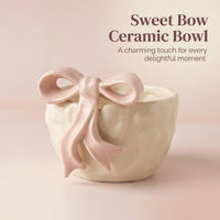 Cute Bow Ceramic Bowl, 360ml