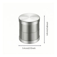 Stainless Steel Gemstone Sieve with Plates Corrosion-Resistant Jewelry Sieve with Lid Cylindrical Bead Sorter Brushed for Workshop