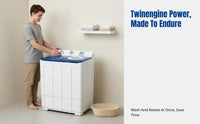 Semi-Automatic Twin Tub Washing Machine, Large Capacity, Home Laundry, Infant Care, Integrated Rotation