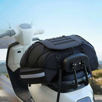 Motorcycle Tail Bag Expandable Motorcycle Rack Bag Heavy Duty Large Capacity Tail Pack for Commuters, Motorcyclists,  Travel