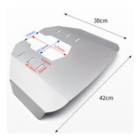 Outboard Engine Hydrofoil Improves Planing Anti-Bow Elevation Plate Reduce