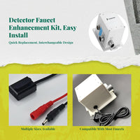 Automatic detector faucet detector, touchless induction control box, water-saving replacement part, easy to install, suitable for bathroom sink or kitchen faucet