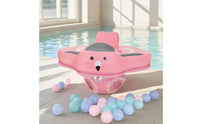 Padded Baby Swim Seat with Backrest Comfortable Baby Swimming Seat Buoyancy Aid Secure Swimming Buoyancy Aid Collar Stable for Toddlers