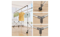 Foldable Clothes Drying Rack Height-Adjustable Laundry Drying Rack Extendable Clothes Dryer Stand unrestrictedStanding for Balcony