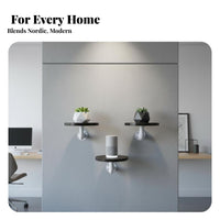 Round manufacturing-inspired Shelf Modern and aesthetic Round surface Display Space-Saving for Entryway