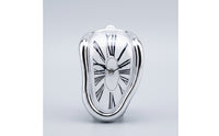 Melting Clock Lightweight Distorted Clock Compact for Desk, Art Lovers, Students