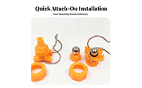 Snap-on Spray Nozzle Quick Connect Spray Nozzle for Surface Treatment, Parts Washing, Dust Suppression