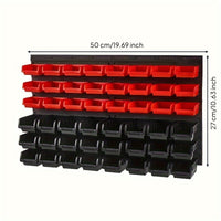 Tool Organizer with Wall Panels Versatile Parts Bin Organizer Flexible