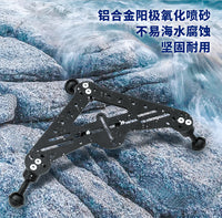 适用于单反微单相机摄影手持潜水摄影云台水下摄影相机安装平台座