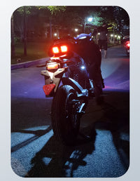摩托车小牛电动车飞机灯台铃氛围灯网红领航灯巡航爆闪灯接线改装