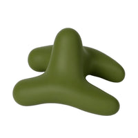 Silicone with Three Prongs Ergonomic Trigger Point Compact Trigger Point Massage Tool for Athletes, Home Gym, Office