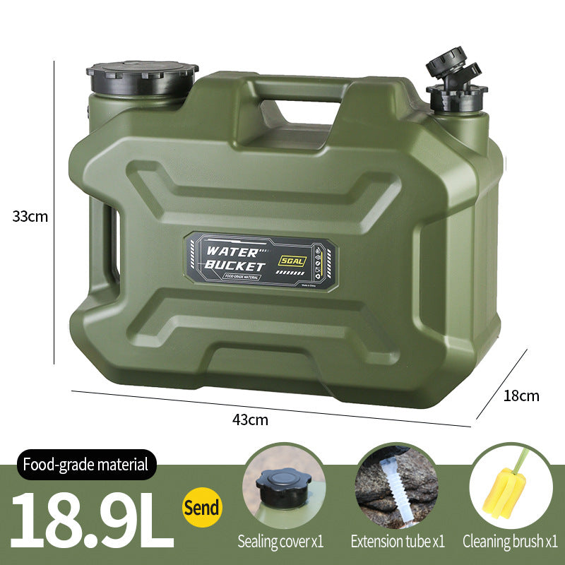 18.9L Food-Grade PE Water Bucket with Faucet