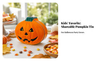 Halloween Pumpkin Tin Box