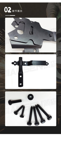 Garden Gate Hinge and Lock Set for PVC and Wood Fences