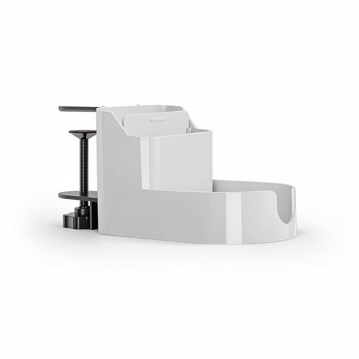 Desk-Side Organizer with Cup Holder Compact Clamp-on Desk Organizer Long-Lasting