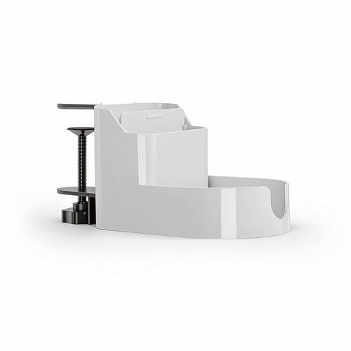 Desk-Side Organizer with Cup Holder Compact Clamp-on Desk Organizer Long-Lasting