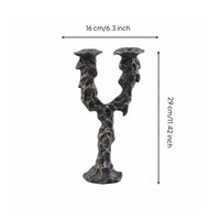 Sculptural Candle Holder Black Textured Home Decor Modern Minimalist Design