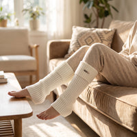Ribbed Knit Leg Warmers Long Knit Leg Warmer with Cuff Warm Sock Cover for Women, Dancers, Streetwear, Dance Rehearsal School
