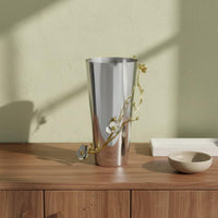 Stainless Steel Floral Vase Anti-Rust Polished Steel Flower Holder Stable Base
