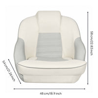 Pilot's Bucket Seat High-Back Helmsman Seat Extended-Use Comfort for Captains, Anglers, Yachts