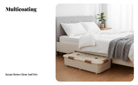 Foldable Underbed Container Large Capacity Collapsible Clothing container for Families