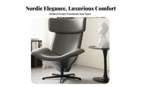 Rotating Zongzi Armchair Nordic Aesthetic Lounge Chair Designer Inspired Modern Aesthetic for Homeowners, Living Room