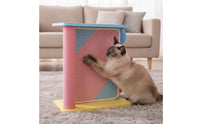 L Shaped Couch Feline Corner Scratching Pillar Vertical Couch Feline Corner Scratcher Space-Saving for Cats, Kittens, Living Room, Apartment