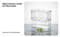Double Tier Aquatic Hatchery Multifunctional Aquatic Habitat Separation Box Buoyant Guppy Breeder Connects to Aeration Device