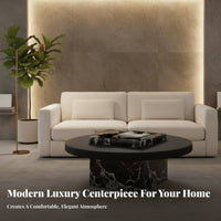 2 Pieces Minimalist look Round Nesting Tables Modern Aesthetic Round layering Table Set Space-Saving Design Household Furniture Sturdy Construction for Homeowners, Apartment Dwellers, Interior Decorators, Living Room, Small Spaces, Lounge Area, Bedroom