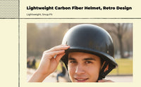 German carbon fiber half helmet
