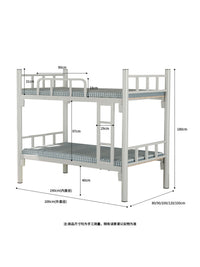 Double-Layer Metal Bunk Bed for Students and Workers