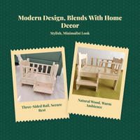 Wooden pet bed for small pets