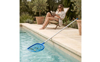 Pool Skimmer Net with Pole Fine Mesh Pool Skimmer with Pole Adjustable for Spas