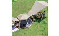 Protection Hexagonal Tent Sun-Shading Foldable Tent Portable Outdoor Shelter Spacious for Backyard