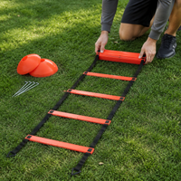 Agility Ladder, Football Training Equipment for Speed Agility Training, Adjustable Polypropylene Rungs, Nylon Straps with Ground Stakes & Carry Bag