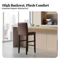 High Stool with supportrest Sturdy Frame High Chair with supportrest Non-Slip Feet