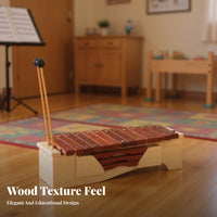 Resonator Box 13-Bar Soprano Xylophone Diatonic Scale Colorful Bar Xylophone Child-Safe Orff Instrument Includes 2 Mallets for Children, Music Educators, Beginners, Classroom, School, Therapy sessions, Home Play